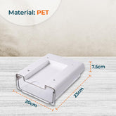 Kuber Industries Bottom Layer Large Drawer Storage Box|Plastic Cabinet Box For Storage|Pack of 2|White